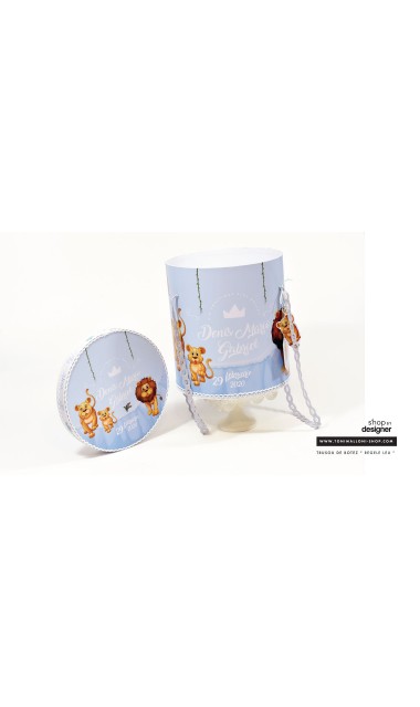 Trusou de botez cu broderie personalizata pentru baieti, Regele leu 11